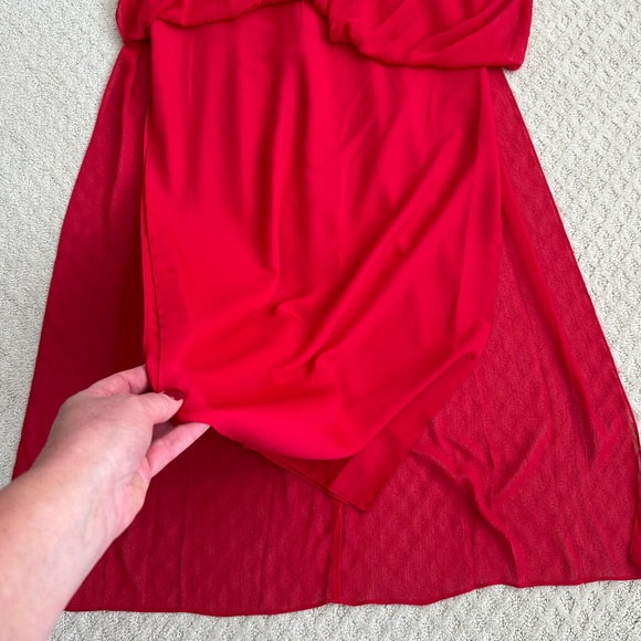 BCBGeneration Formal Goddess Maxi Dress Rouge (Red) Size 6 Formal Prom Wedding - Picture 4 of 15